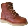 Work Zone Men's Wedge Soft Toe Work Boots - Brown - Size 7.5 - Brown 7.5