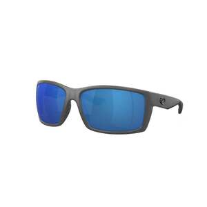 Costa Reefton Polarized Sunglasses - Matte Gray/Blue