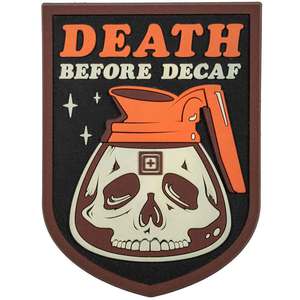 5.11 Death Before Decaf Patch - Brown