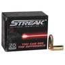 Ammo Inc Streak 9mm Luger 147gr TMJ Handgun Ammo - 20 Rounds