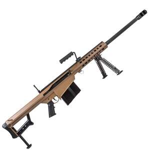 Barrett M82 A1 50 BMG 29in FDE Cerakote Semi Automatic Modern Sporting Rifle - 10+1 Rounds