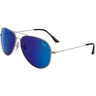 Berkley Ladies Diamond Polarized Sunglasses - Silver/Smoke/Blue Mirror