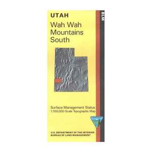 BLM Utah Wah Wah Mountains South Map