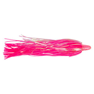 Blue Water Candy Hot Shot Skirt Saltwater Trolling Lure - Pink, 4in