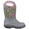 Bogs Girls' Slushie Reef Rain Pull On Boots - Gray - Size 13 - Gray 13