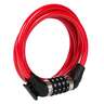 Brinks 4-Dial Resettable 3/8in Combination Cable - 6ft - Red