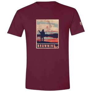 Browning Men's USA Landscape Short Sleeve Casual Shirt