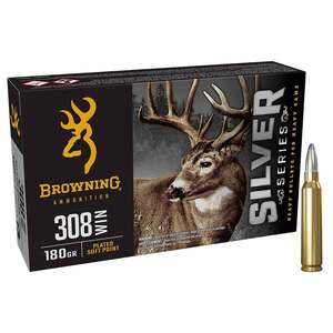 Browning Silver Series 308 Winchester 180gr PSP Rifle Ammo - 20 Rounds