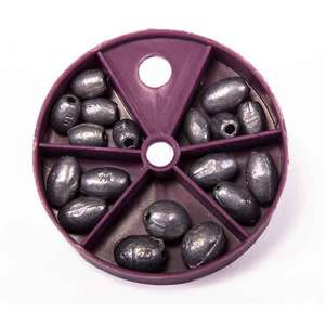 Bullet Weights Egg Sinkers Small Assortment