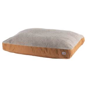 Carhartt Firm Duck Sherpa Top Cotton/Polyester Dog Bed - 40.55in x 31.1in x 8.27in