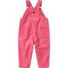 Carhartt Girls' Canvas Bib Loose Fit Overalls - Pink Lemonade - 3T - Pink Lemonade 3