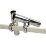 C.E. Smith Pontoon Square Adjustable Rail Clamp-On Rod Holder - Stainless Steel