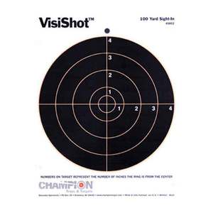 Champion VisiShot 8in Bullseye Target - 10 Pack