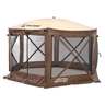 Clam Outdoors Quick-Set Pavilion - Deluxe Screen Shelter - Brown