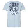 Costa Men's Species Shield Short Sleeve Casual Shirt - Light Blue - XXL - Light Blue XXL