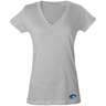 Costa Women's Caroline V-Neck Short Sleeve Shirt - Gray Heather - S - Gray Heather S