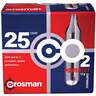 Crosman Powerlet Co2 Cartridges - 12g - 25 Count - Silver
