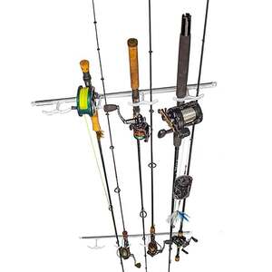 Dubro Fishing Hang-M-High Ceiling Rod Rack - Silver, 25in, 8 Rod