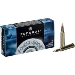 Federal Power-Shok 6.5x55mm Swedish Mauser 140gr SP Rifle Ammo - 20 Rounds
