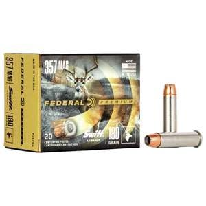Federal Premium 357 Magnum 180gr Swift A-Frame Handgun Ammo - 20 Rounds