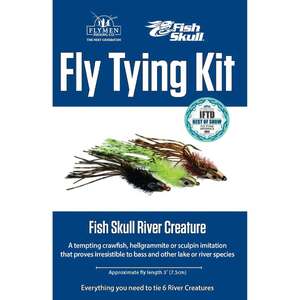 Flymen Fishing Co Fish Skull River Creature Tying Kit