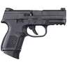 FN FNS-40 Fixed 3-Dot Green Tritium Night Sight Compact 40 S&W 3.6in Matte Black Pistol - 10+1 Rounds - Black