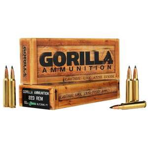 Gorilla Ammo Match 223 Remington 55Gr Rifle Ammo - 20 Rounds