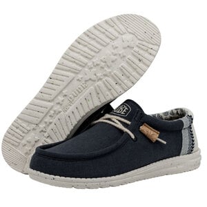 Hey Dude Men's Wally Linen Natural Casual Shoes