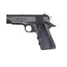 Hogue Rubber Pistol Grips Colt 45 With Finger Grooves - Black