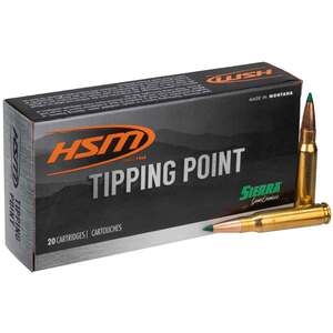 HSM Tipping Point 308 Winchester 165gr Ballistic Tip Rifle Ammo - 20 Rounds