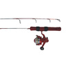 HT Enterprises Cysco Ice Fishing Rod and Reel Combo - 26in, Ultra Light - Red