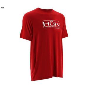 Huk Gear Men's Bass Logo Short Sleeve Fishing Shirt