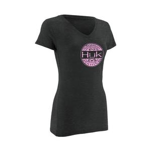Huk Gear Women's Oval Logo V-Neck Shirt