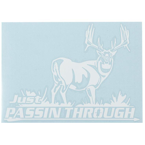 Hunters Image Just Passin Through Whitetail Decal