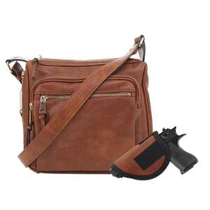 Jessie & James Brooklyn Concealed Carry Lock and Key Crossbody - Tan