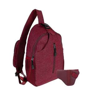 Jessie & James Kyle Minimalist Sling Shoulder Concealed Backpack - Red