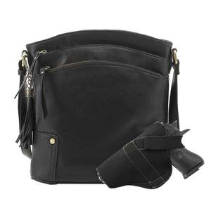 Jessie & James Robin Concealed Carry Lock and Key Crossbody - Black