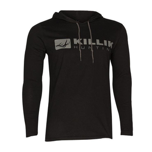 Killik Men's Hunting Logo Hooded Long Sleeve Shirt