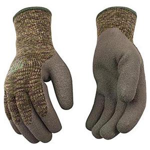 Kinco Men's FrostBreaker Camo Knit Latex Dip Gloves