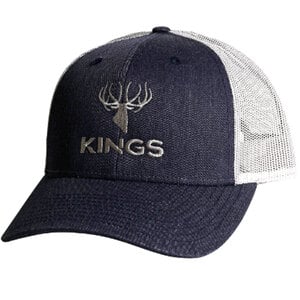 King's Camo Men's 115 Embroidered Logo Adjustable Hat - Navy Heather/Light Grey - One Siz Fits Most