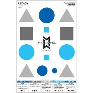 Legion Max Michael Drill Paper Targets - 100 Pack