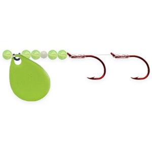 Mack's Lure Shasta Tackle Scorpion Spin Trolling Harness - Chartreuse, 48in, Size 4