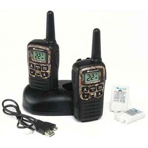 Midland X-Talker T55VP3 - 28 Mile 22 Channel 38 Privacy Code 2-way Radios - Set of 2 with Charging Base
