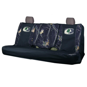 Mossy Oak Black Full-Size Bench Seat Cover