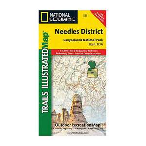 National Geographic Canyonlands National Park: Needles District Trail Map Utah