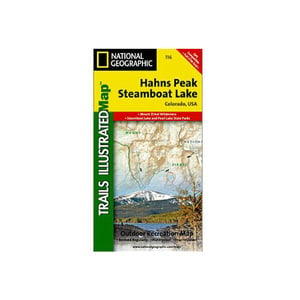 National Geographic Hahns Peak Steamboat Lake Trail Map Colorado