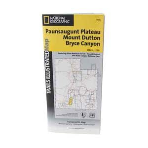 National Geographic Paunsaugunt Plateau Mount Dutton Bryce Canyon Trail Map Utah