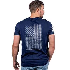 Nine Line Men's American Drop Line Short Sleeve Shirt - Navy - 3XL