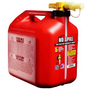 No-Spill ViewStripe Pro 5 Gallon Gas Can - Red