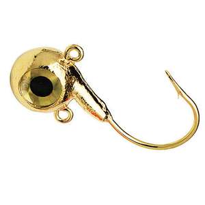 Northland Fishing Tackle Metallic Fire Ball Jig Round Jig Head - Metallic Gold, 3/8oz